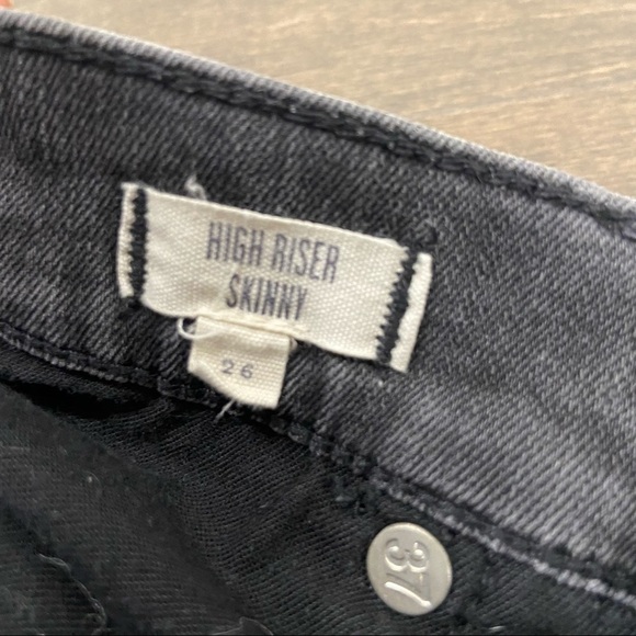 Madewell Gray TwoTone High Riser Skinny size 26 - Picture 3 of 8